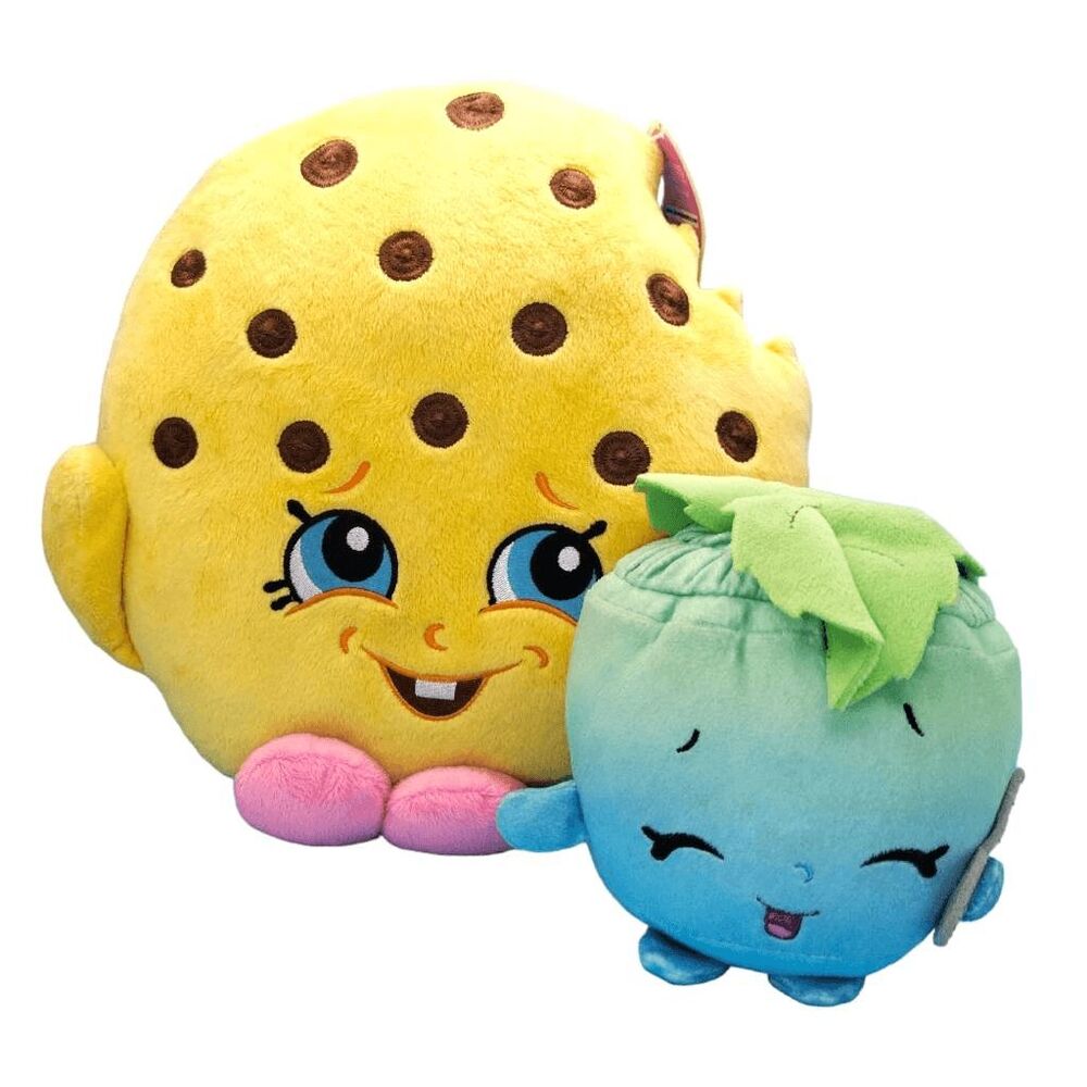 2 Shopkins Plush Toys Kooky Cookie and Mintee Beanie Stuffed Animal Plushies